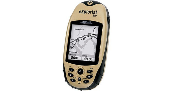 Afbeelding van de GPS ontvanger Magellan eXplorist 210